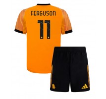 AS Roma Evan Ferguson #11 Koszulka Wyjazdowa dzieci 2025-26 Krótki Rękaw (+ krótkie spodenki)